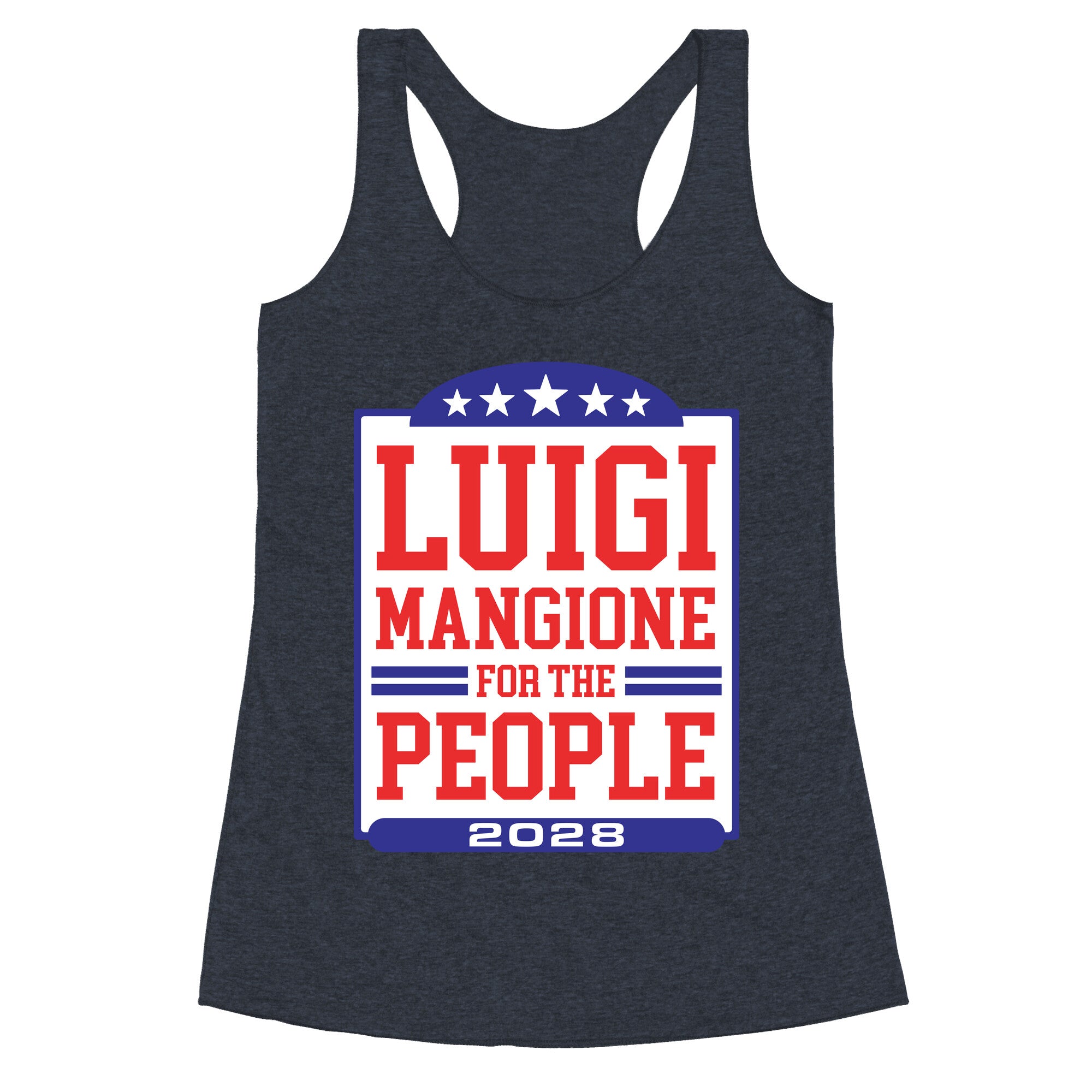 Luigi Mangione For The People 2028 Racerback Tank
